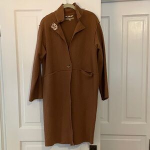 Pipsqueak Chapeau boiled wool coat with raw seams. Absolutely beautiful, size S